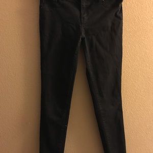Black denim jeans